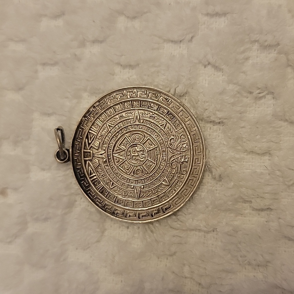 Mayan Calender Pendent 925